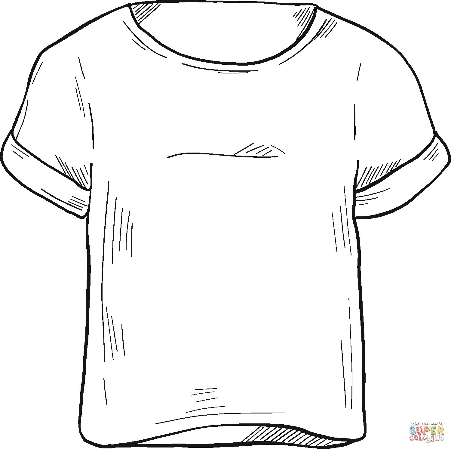 Çocuklar İçin T-shirt Boyama Sayfaları 