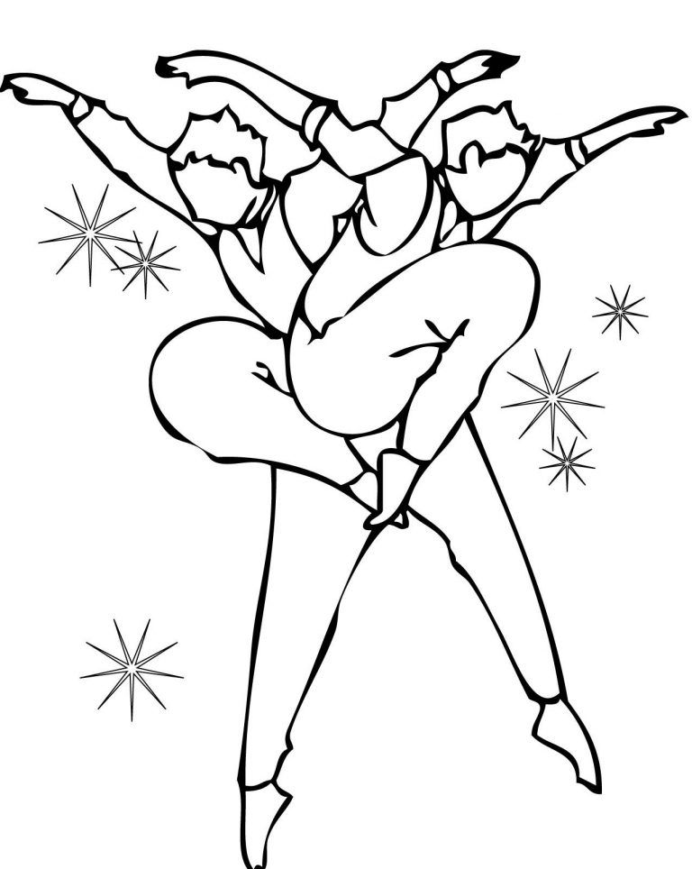 Çocuklar İçin Dansçı Boyama Sayfaları 