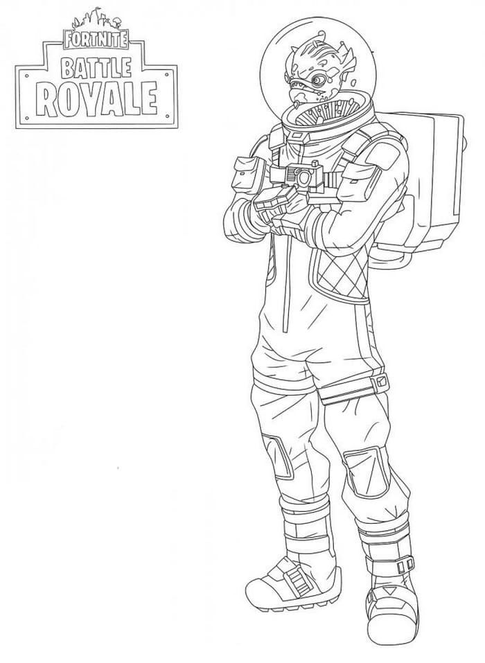 Çocuklar İçin Fortnite Boyama Sayfaları 