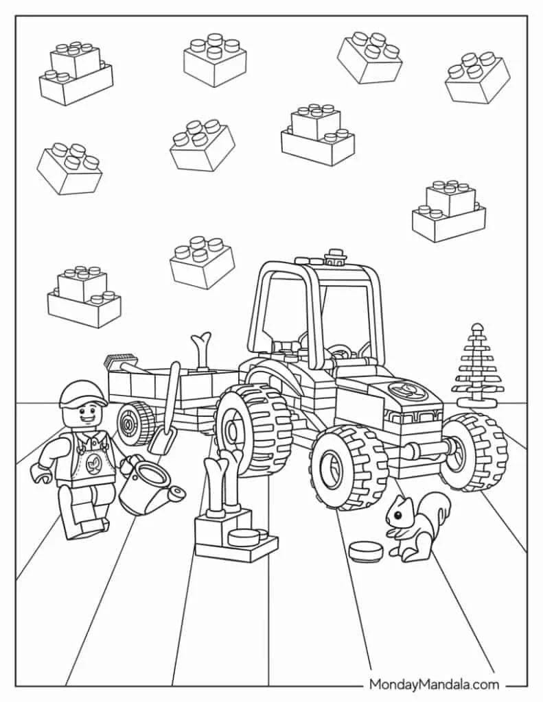 Çocuklar İçin Lego Dreamzzz Boyama Sayfaları 