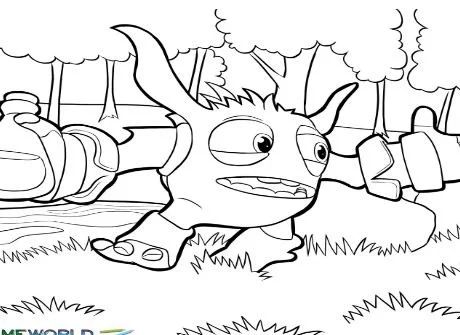 Çocuklar İçin Skylanders Boyama Sayfaları 