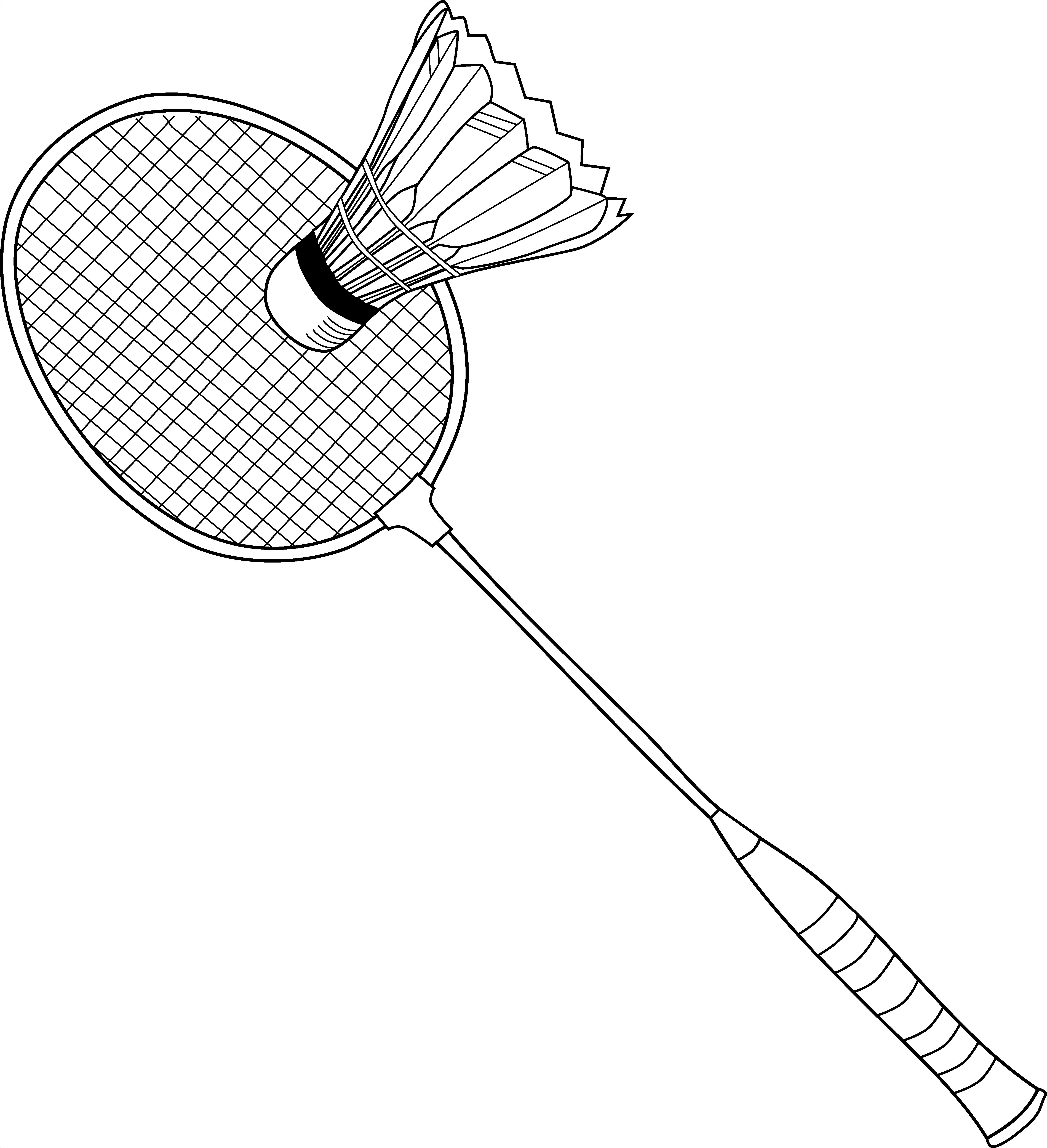 Çocuklar İçin Badminton Boyama Sayfaları 
