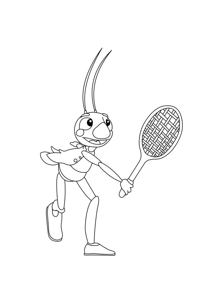 Çocuklar İçin Badminton Boyama Sayfaları 
