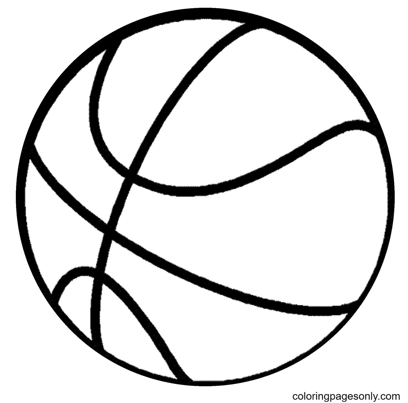 Çocuklar İçin Basketbol Boyama Sayfaları 
