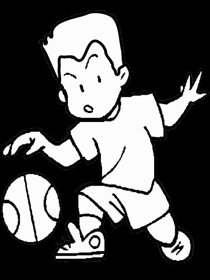 Çocuklar İçin Basketbol Boyama Sayfaları 