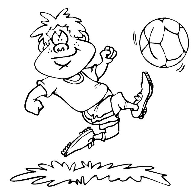 Çocuklar İçin Futbol Boyama Sayfaları 