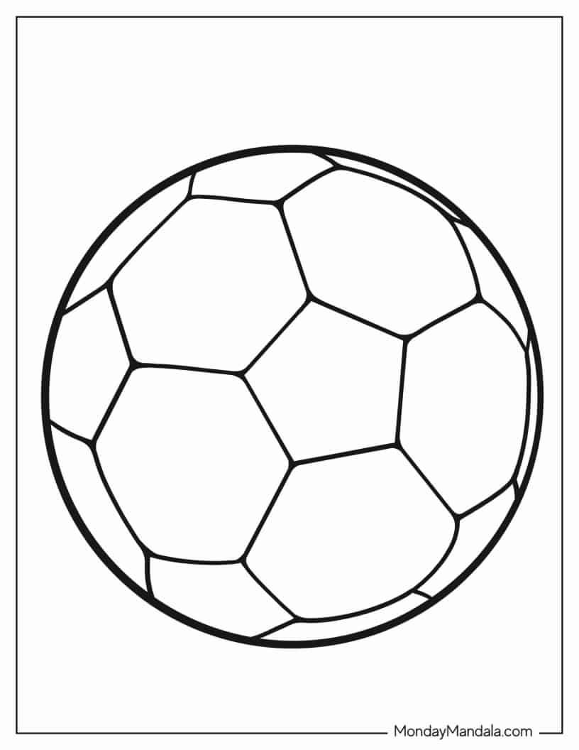 Çocuklar İçin Futbol Boyama Sayfaları 