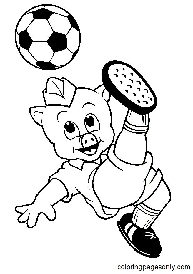 Çocuklar İçin Futbol Boyama Sayfaları 
