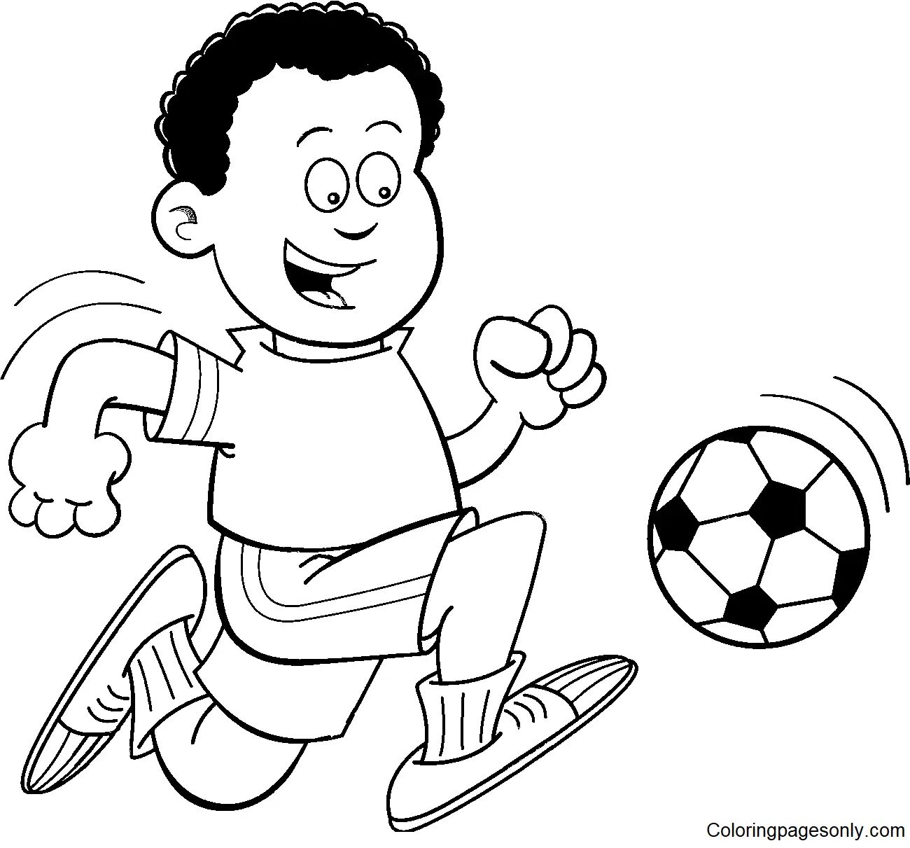 Çocuklar İçin Futbol Boyama Sayfaları 