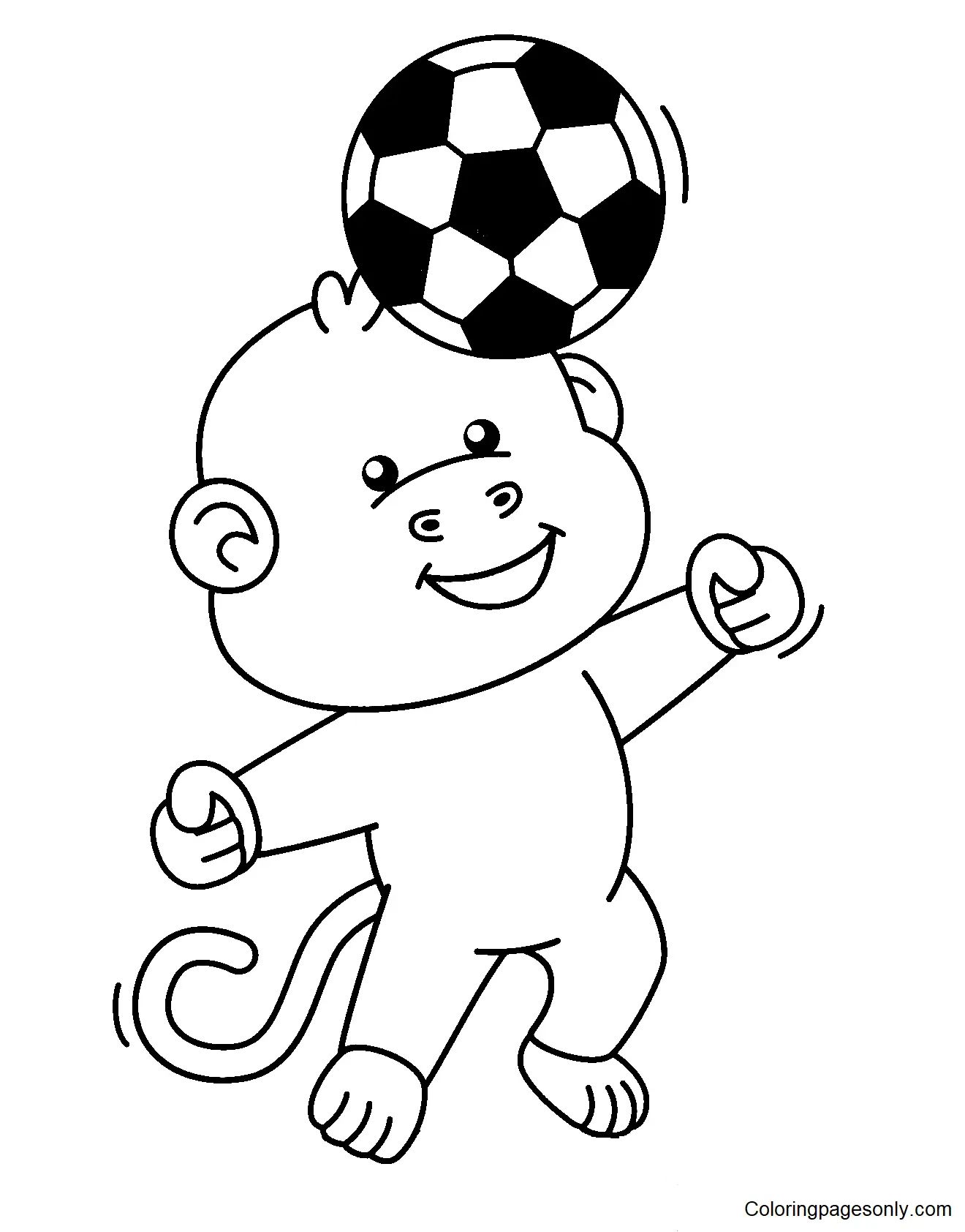 Çocuklar İçin Futbol Boyama Sayfaları 