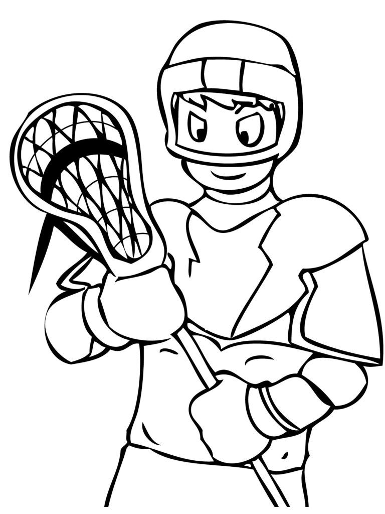 Çocuklar İçin Lacrosse Boyama Sayfaları 