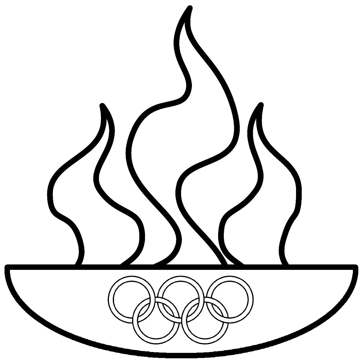 Çocuklar İçin Olimpiyatlar Boyama Sayfaları 