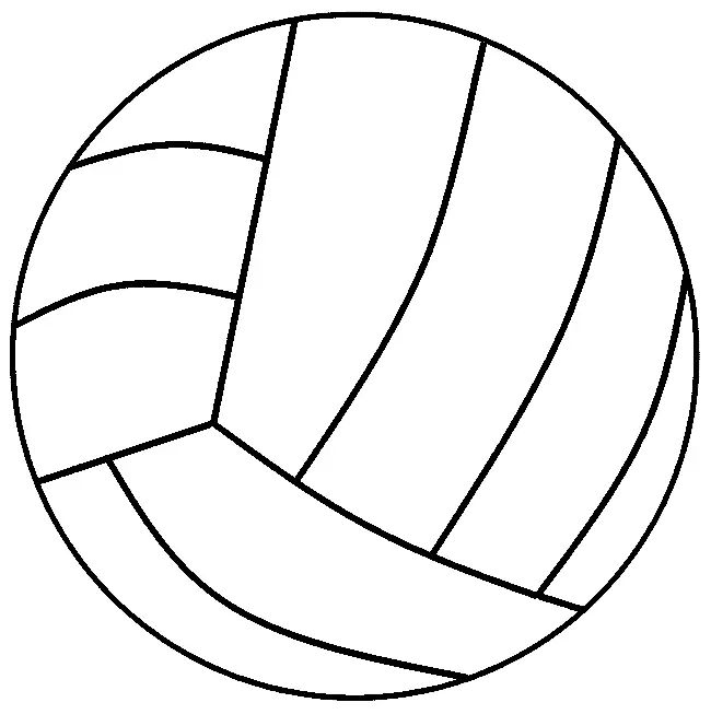 Çocuklar İçin Voleybol Boyama Sayfaları 