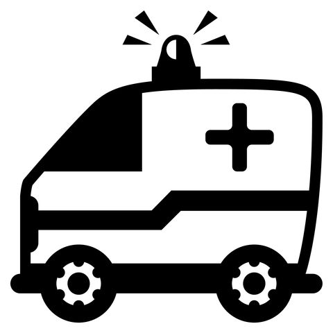 Çocuklar İçin Ambulans Boyama Sayfaları 