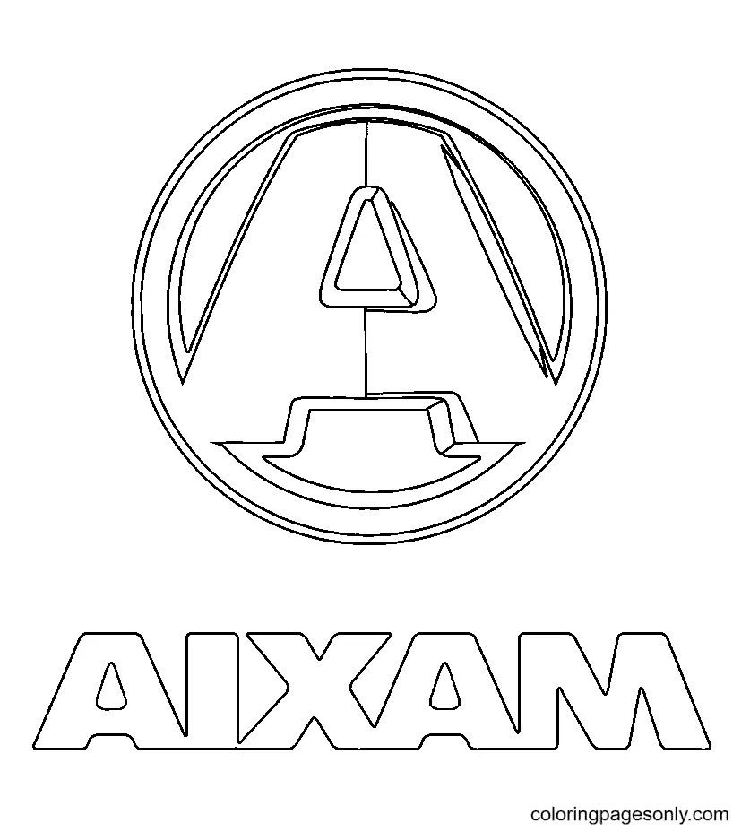 Çocuklar İçin Araba-Logosu Boyama Sayfaları 