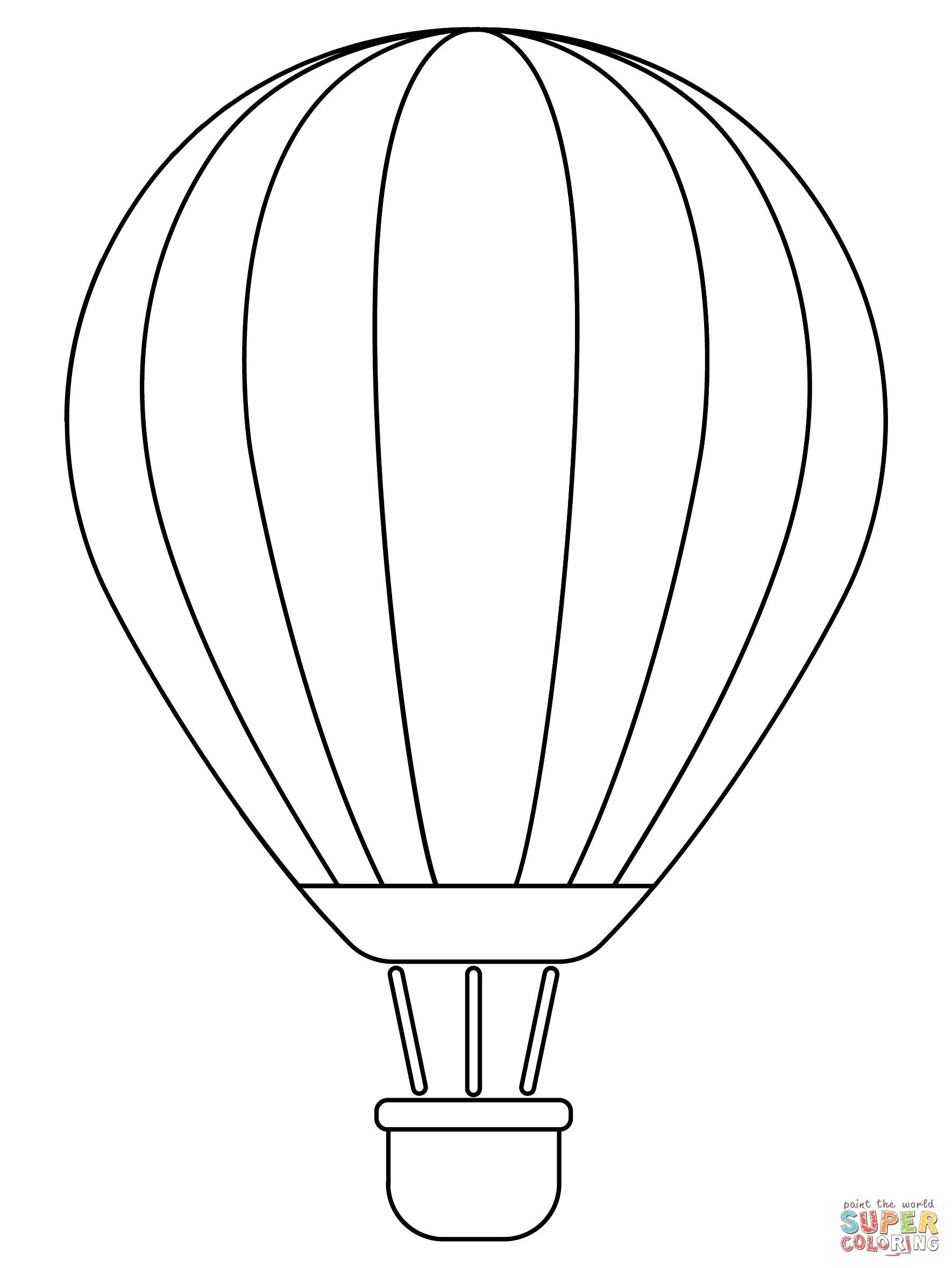 Çocuklar İçin Balon Boyama Sayfaları 