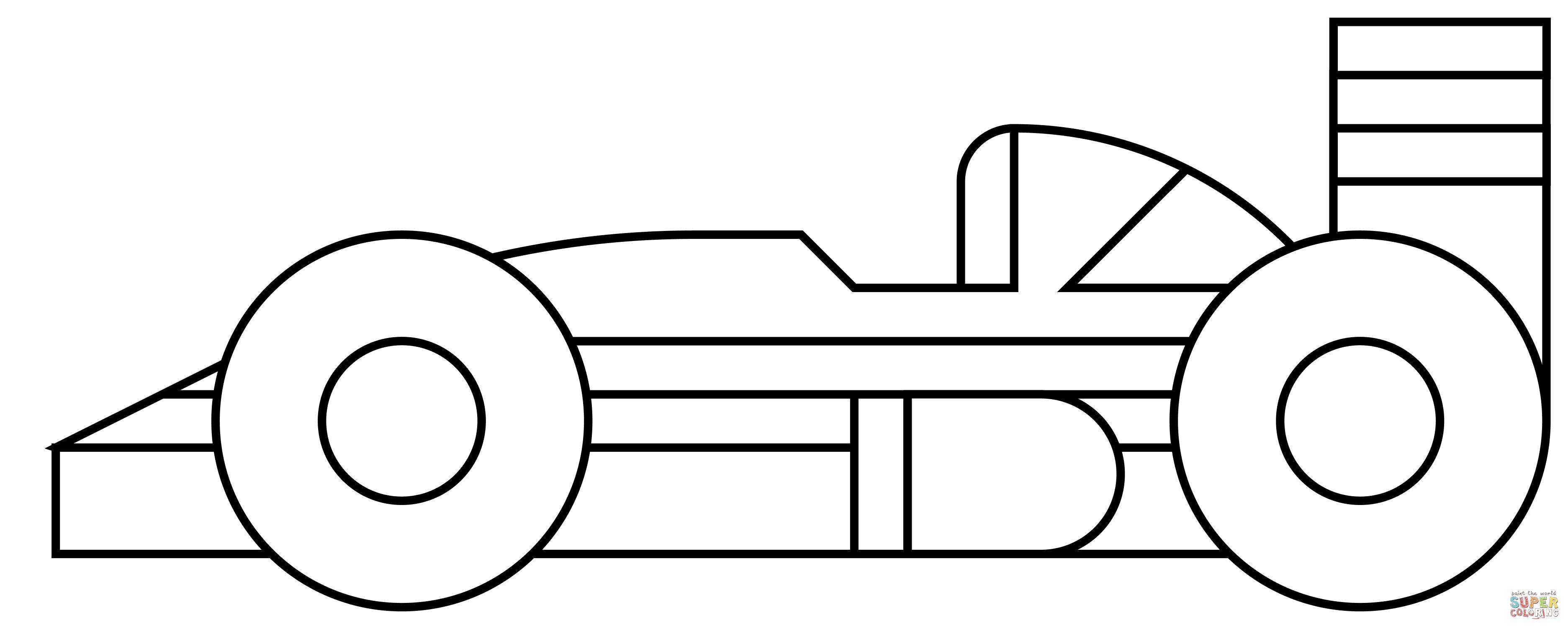 Çocuklar İçin F1 Boyama Sayfaları 