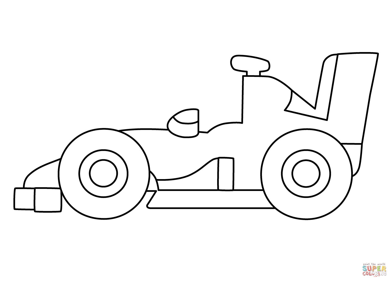Çocuklar İçin F1 Boyama Sayfaları 