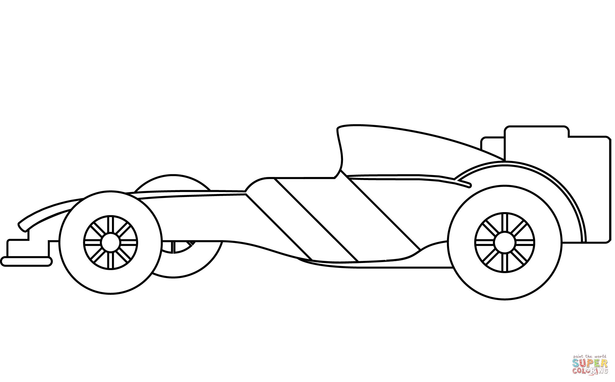 Çocuklar İçin F1 Boyama Sayfaları 