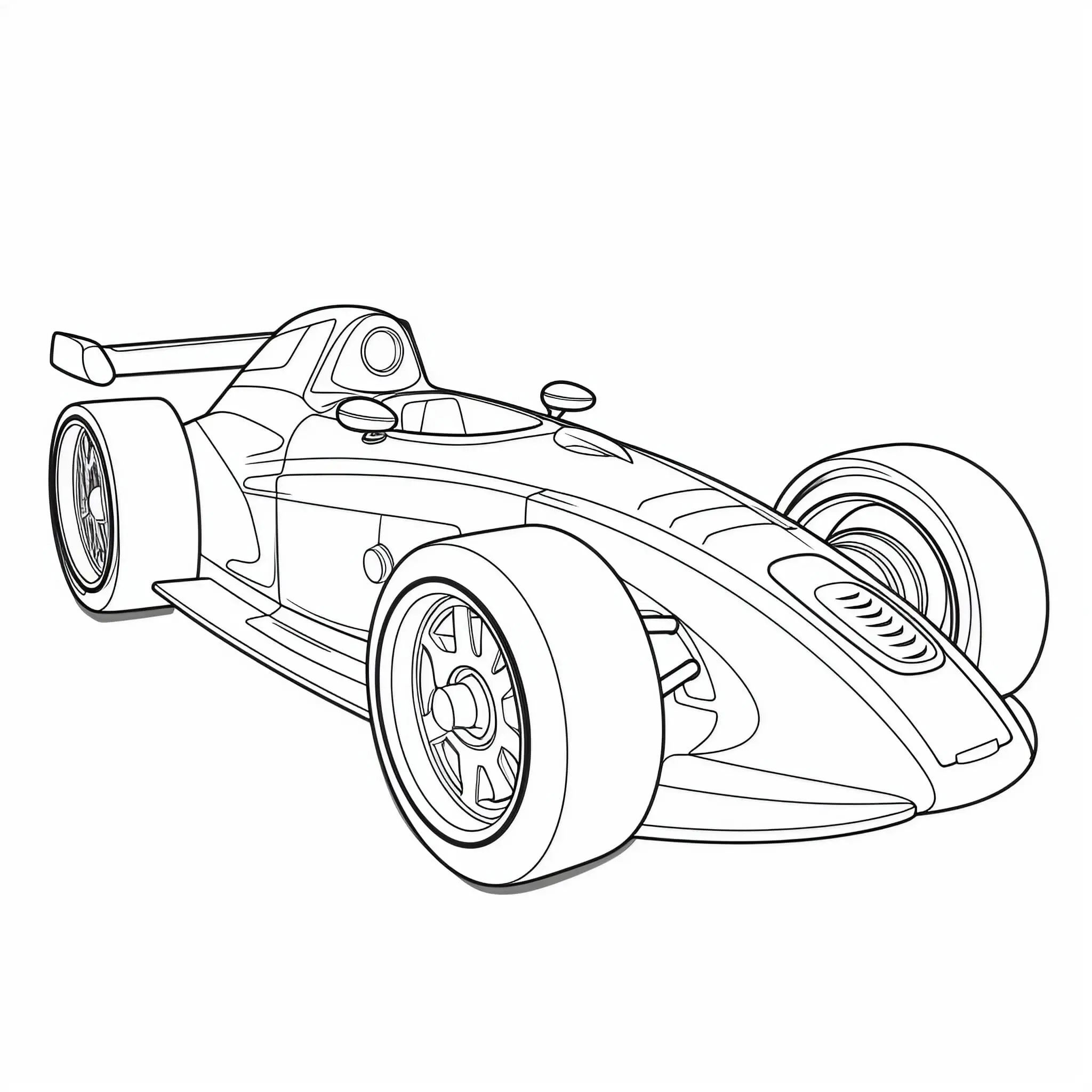 Çocuklar İçin F1 Boyama Sayfaları 
