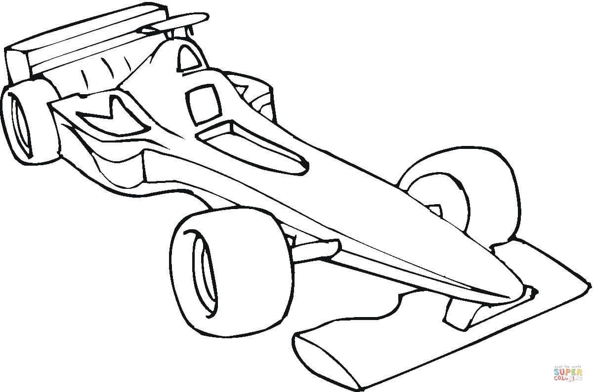 Çocuklar İçin F1 Boyama Sayfaları 
