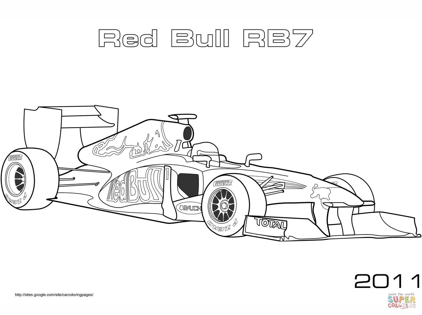 Çocuklar İçin F1 Boyama Sayfaları 