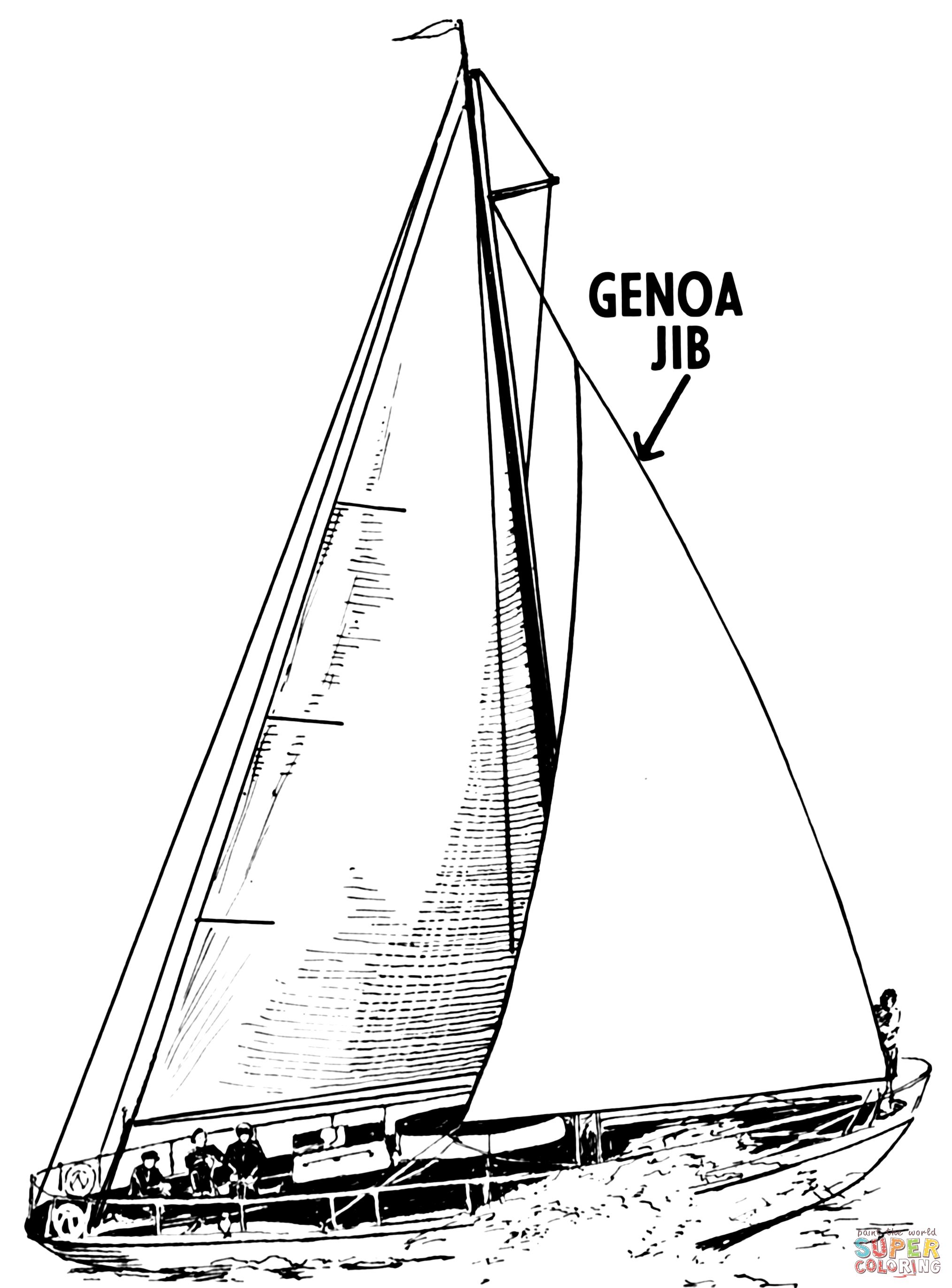 Çocuklar İçin Gemi Boyama Sayfaları 