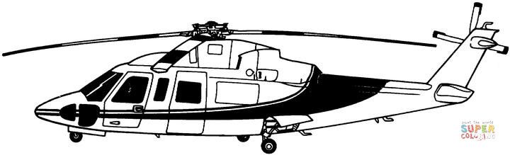 Çocuklar İçin Helikopter Boyama Sayfaları 