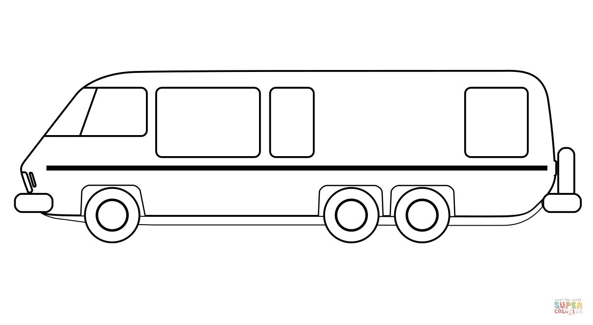 Çocuklar İçin Karavan Boyama Sayfaları 