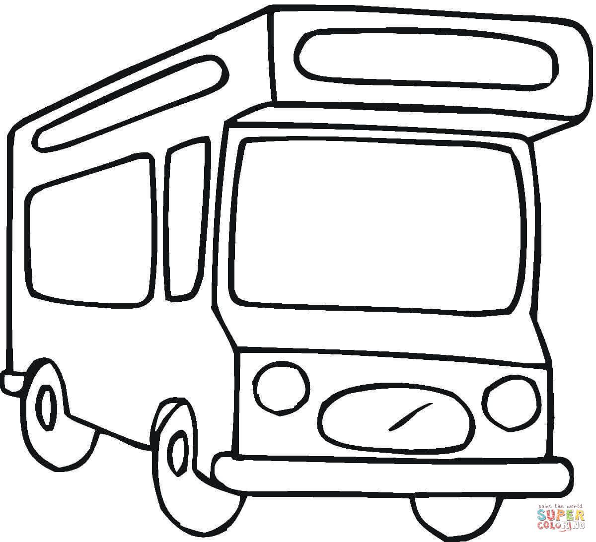 Çocuklar İçin Karavan Boyama Sayfaları 