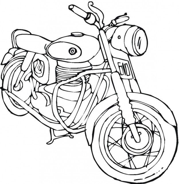 Çocuklar İçin Motor Boyama Sayfaları 