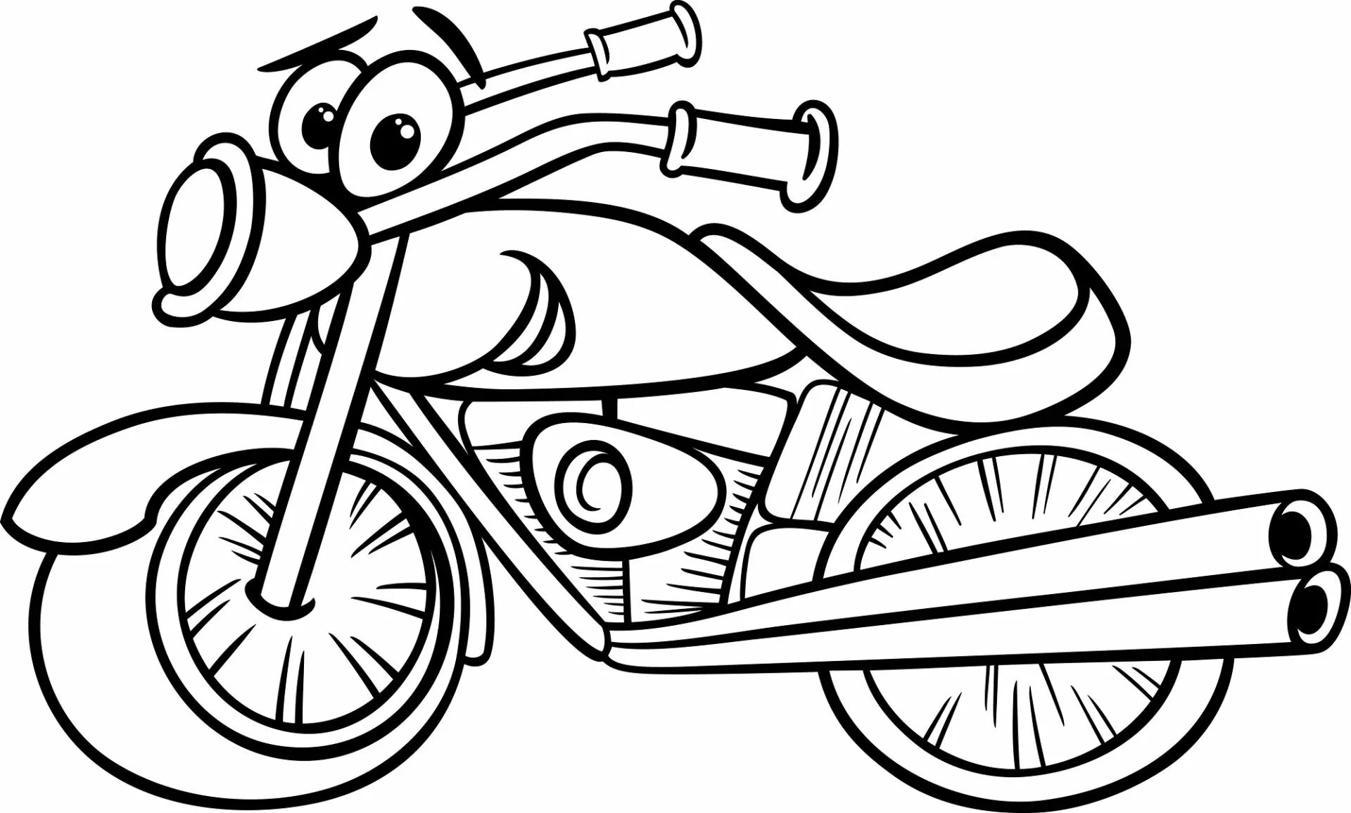 Çocuklar İçin Motor Boyama Sayfaları 