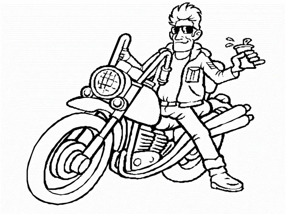 Çocuklar İçin Motor Boyama Sayfaları 