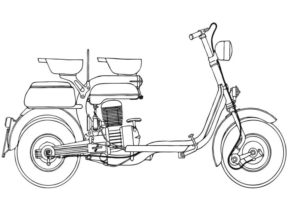Çocuklar İçin Motor Boyama Sayfaları 