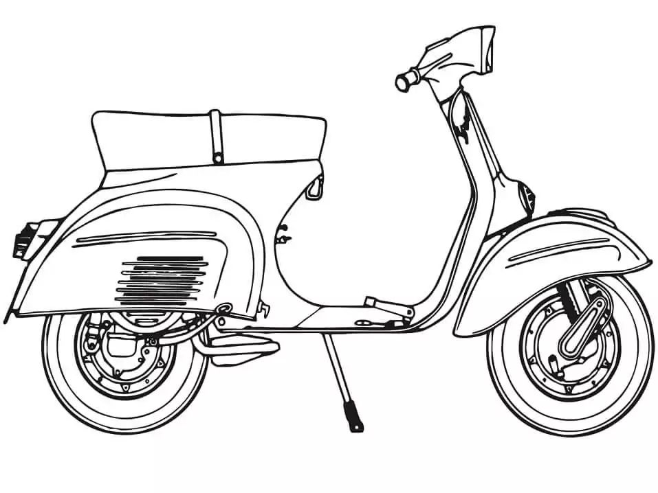 Çocuklar İçin Motor Boyama Sayfaları 