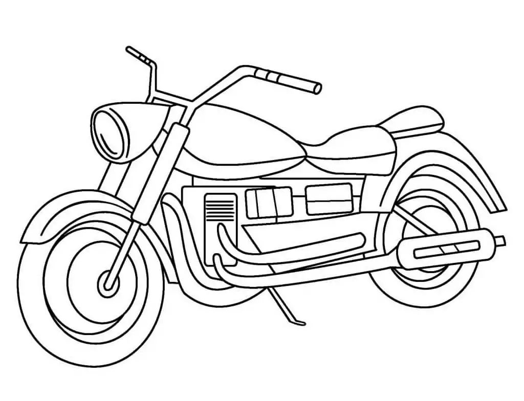 Çocuklar İçin Motor Boyama Sayfaları 