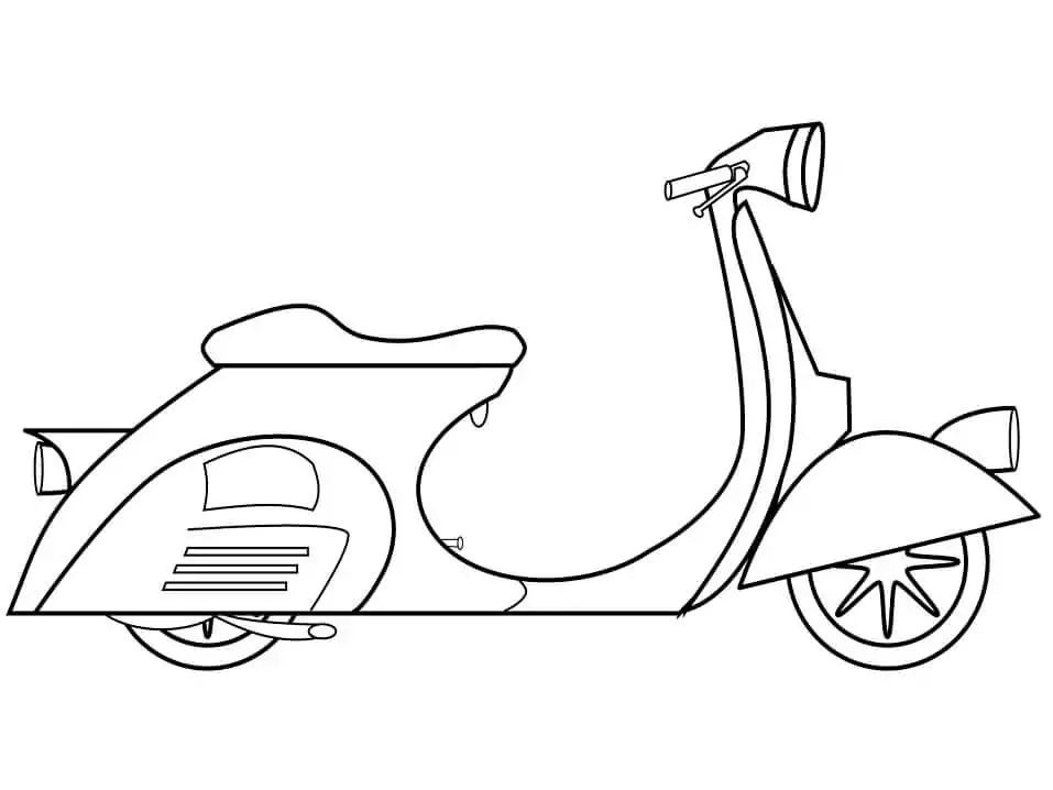 Çocuklar İçin Motor Boyama Sayfaları 