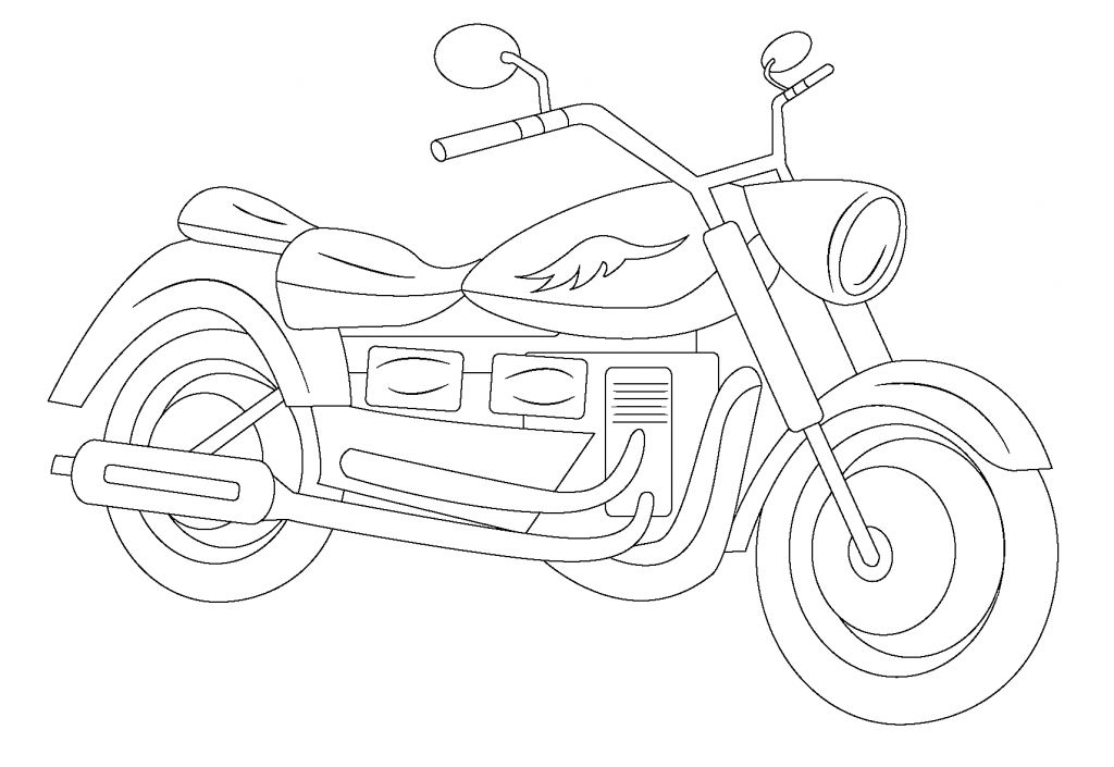 Çocuklar İçin Motor Boyama Sayfaları 