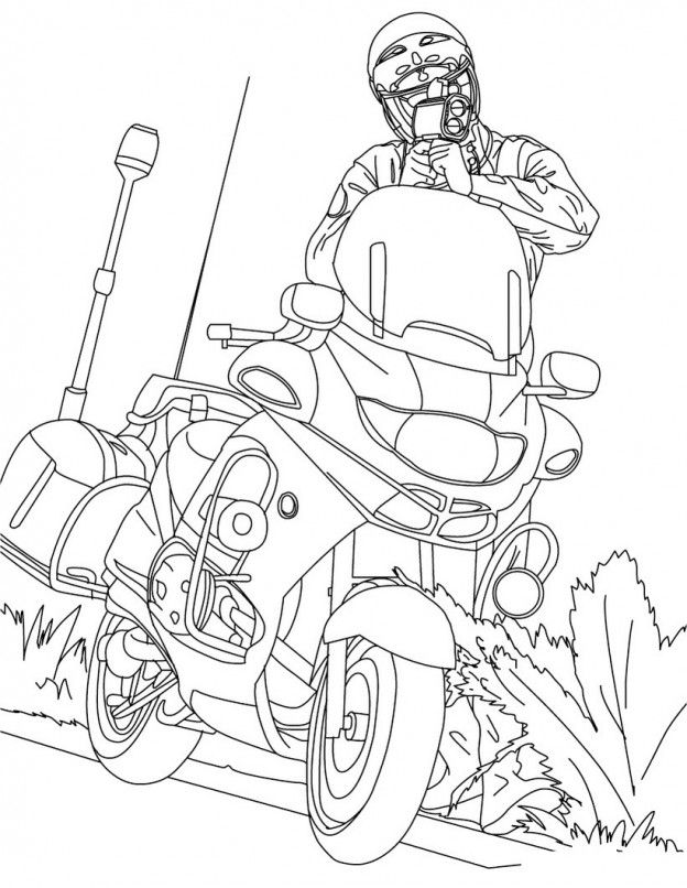 Çocuklar İçin Motor Boyama Sayfaları 