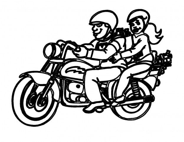 Çocuklar İçin Motor Boyama Sayfaları 