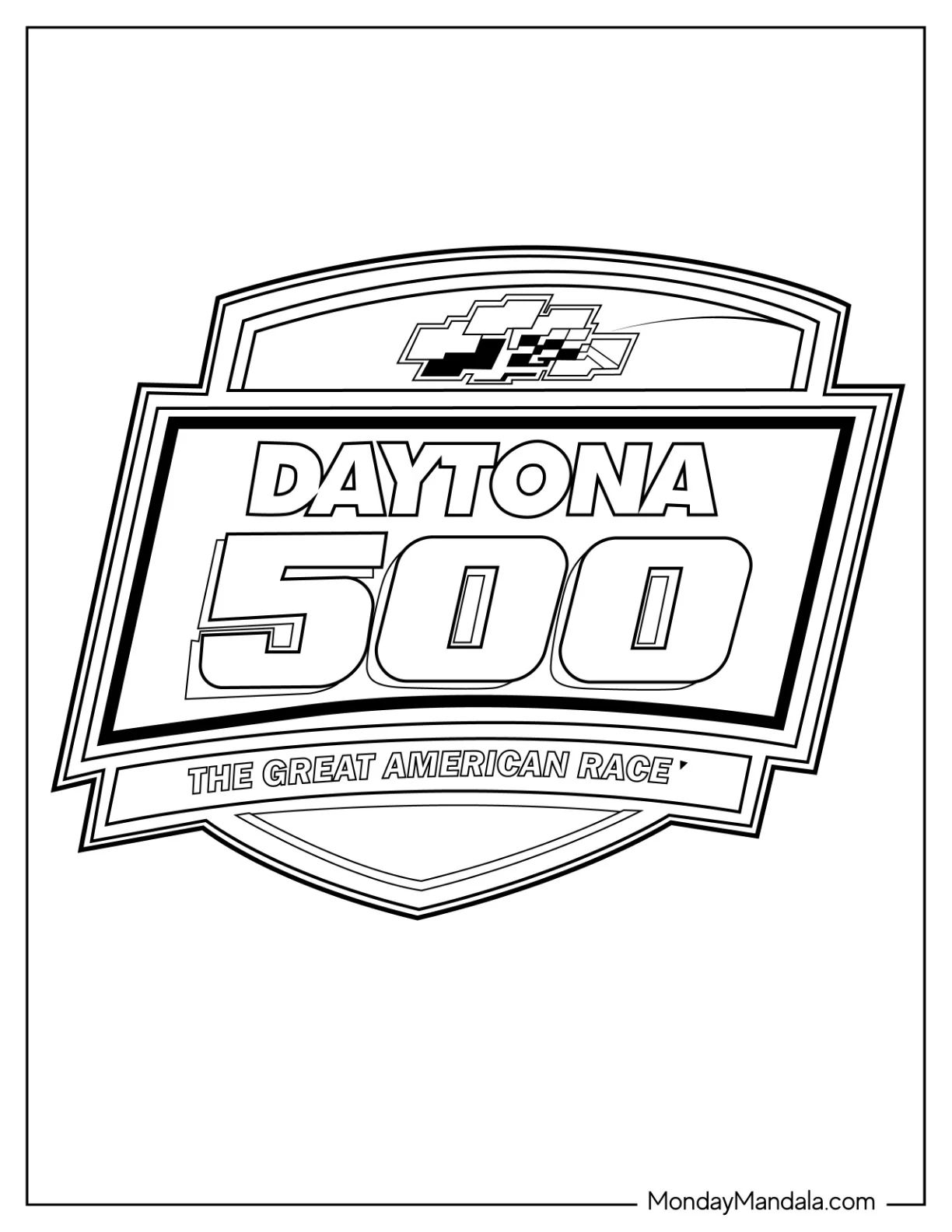 Çocuklar İçin Nascar Boyama Sayfaları 