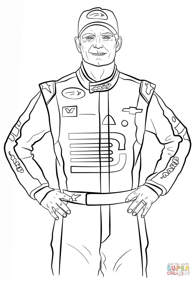 Çocuklar İçin Nascar Boyama Sayfaları 