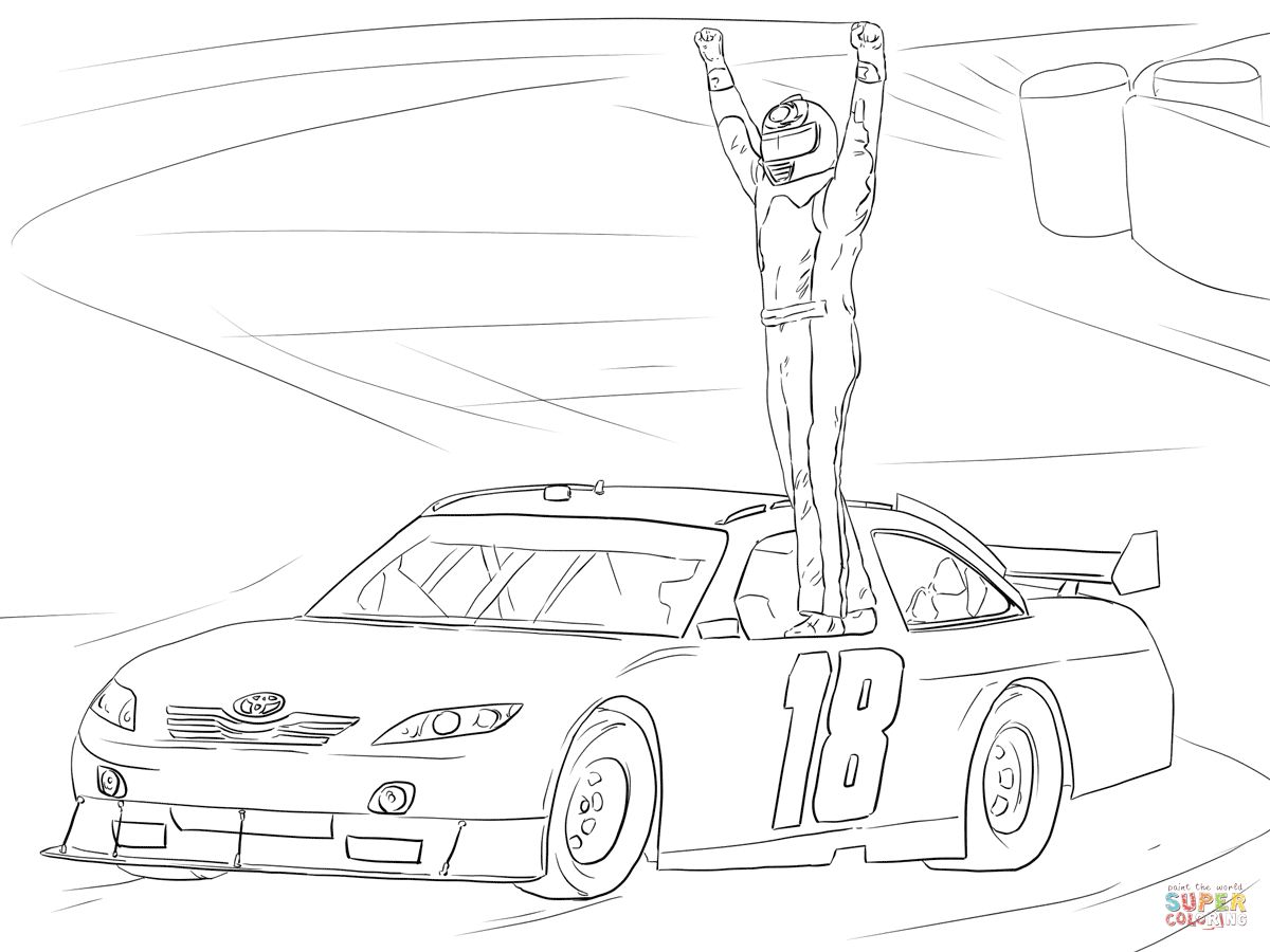 Çocuklar İçin Nascar Boyama Sayfaları 