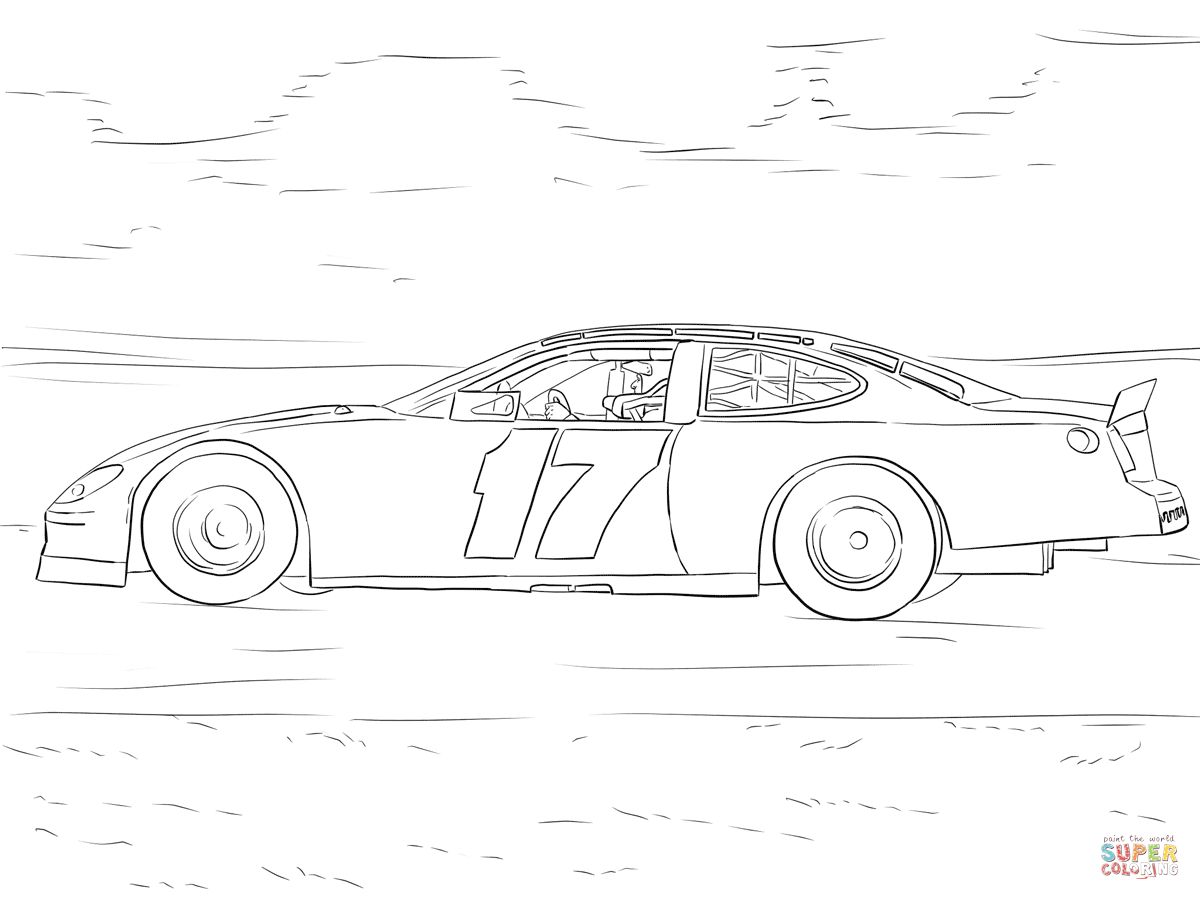 Çocuklar İçin Nascar Boyama Sayfaları 