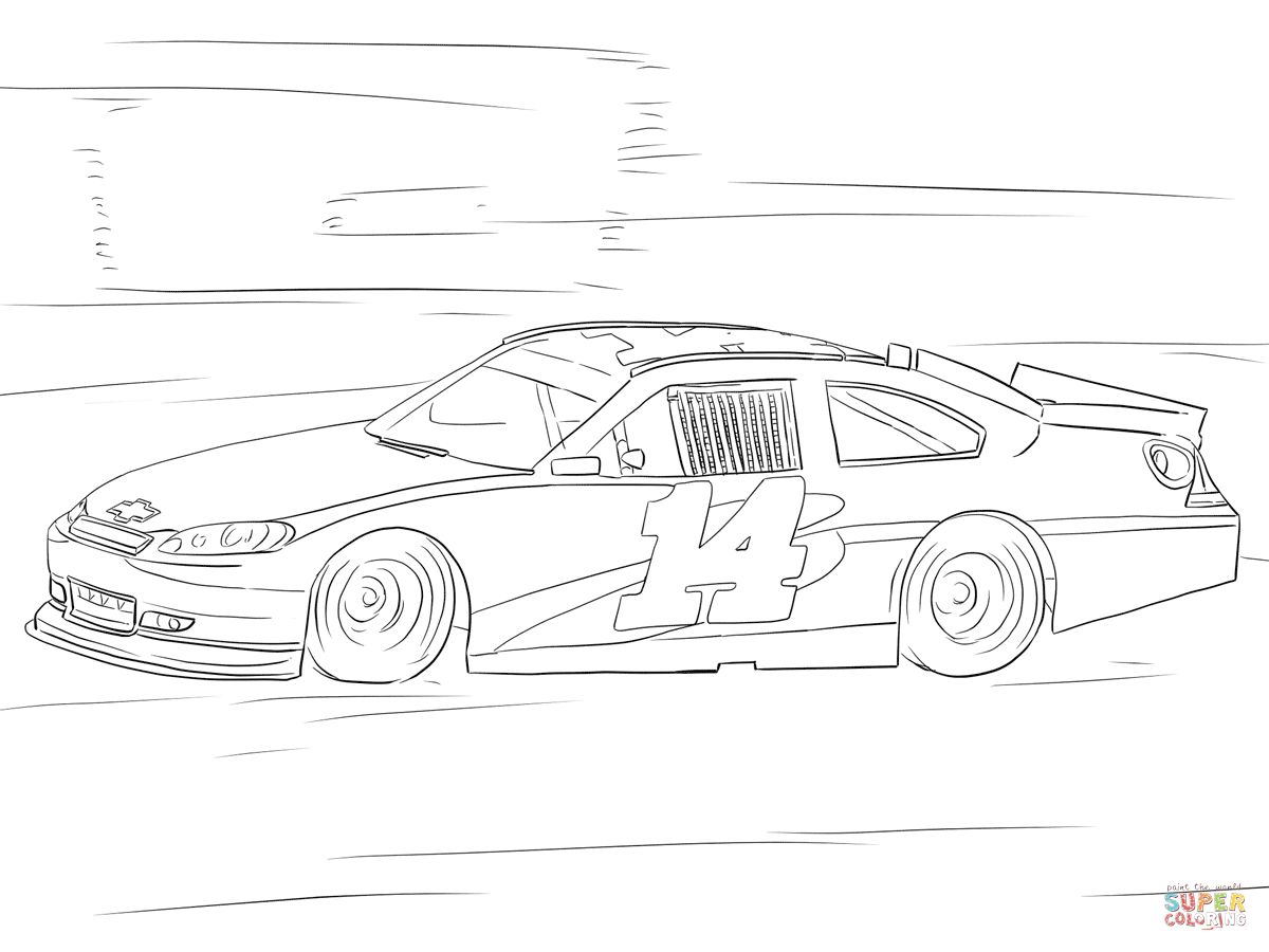 Çocuklar İçin Nascar Boyama Sayfaları 