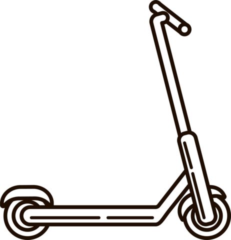 Çocuklar İçin Scooter Boyama Sayfaları 