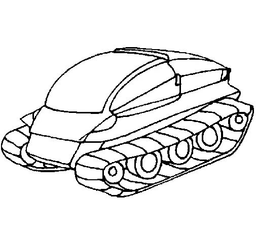 Çocuklar İçin Tank Boyama Sayfaları 