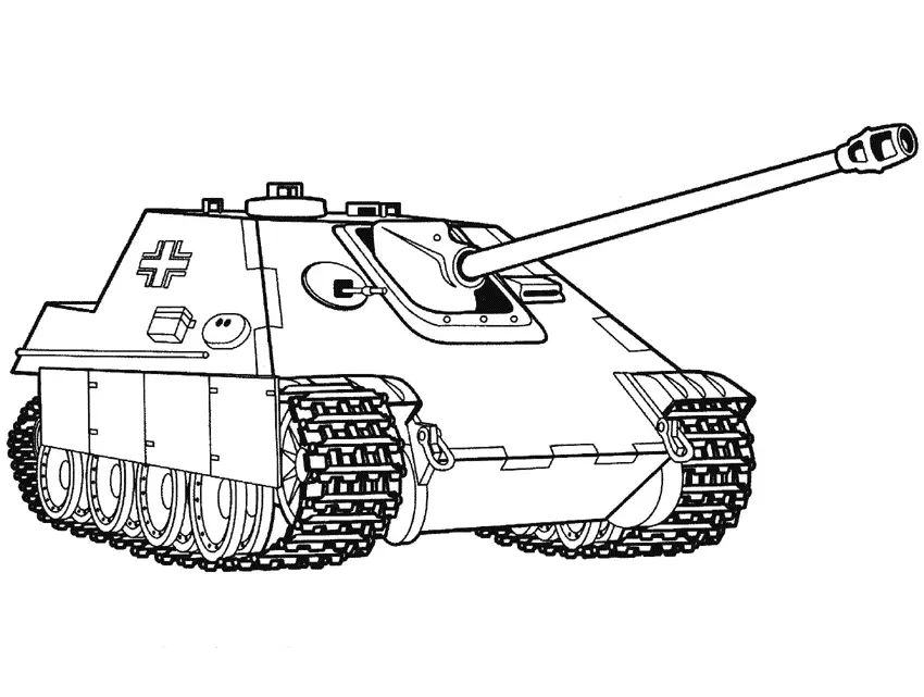 Çocuklar İçin Tank Boyama Sayfaları 