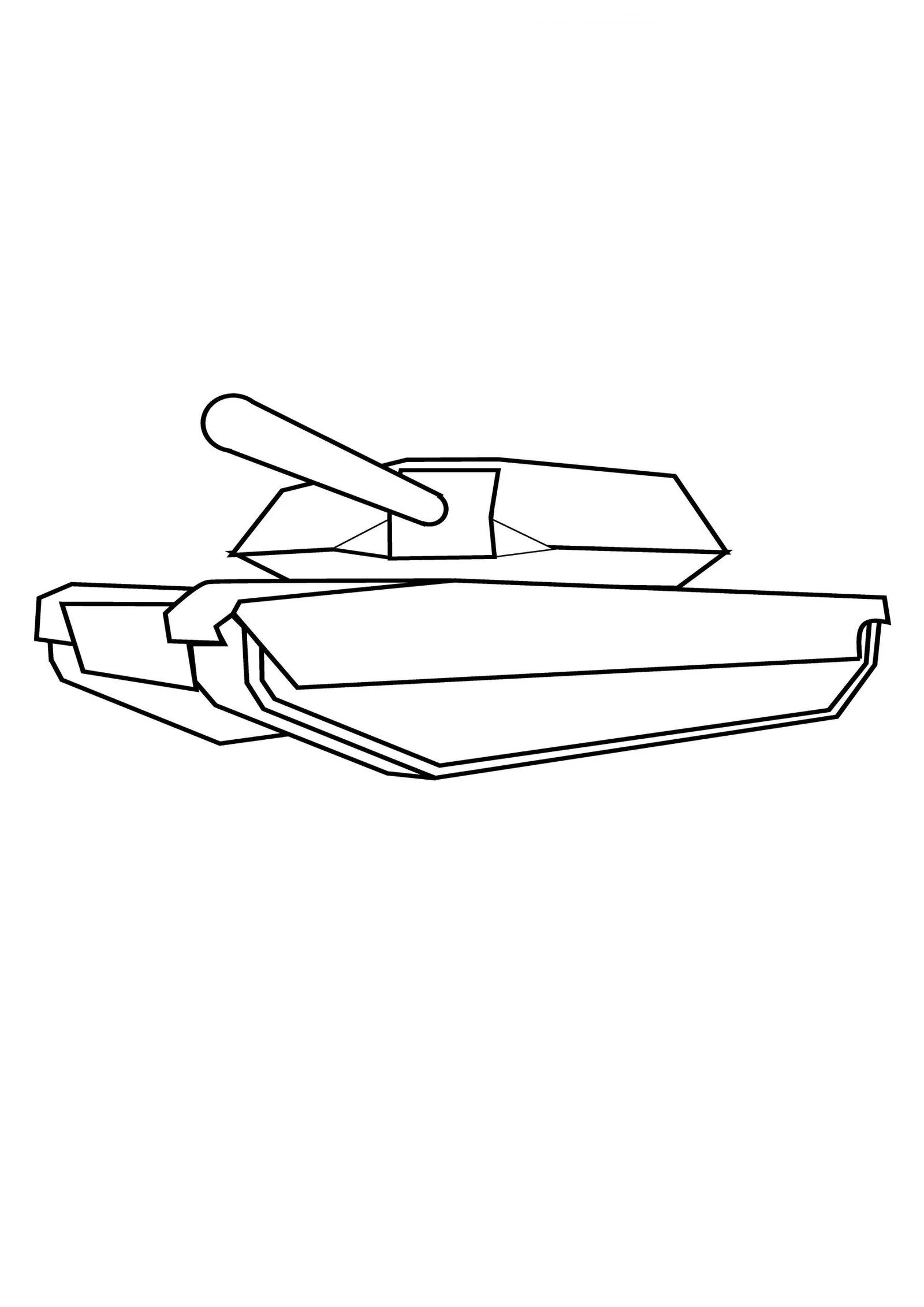 Çocuklar İçin Tank Boyama Sayfaları 