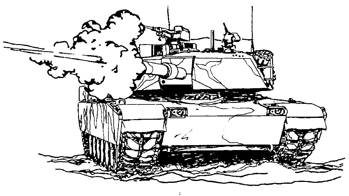 Çocuklar İçin Tank Boyama Sayfaları 